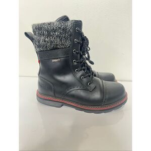 NexGrip Ice Ruby 3.0 Waterproof Boots Black Sz 8 Ice Melt Leather